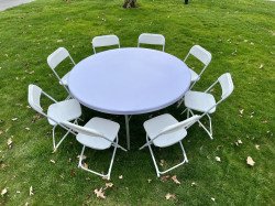 IMG 9690 1711915263 60" Round Table & 8 Chairs $35