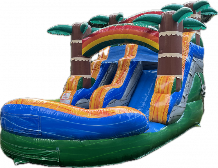 13FT TIKI PLUNGE SINGLE LANE WATERSLIDE