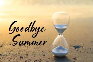 Goodbye.Summer Summer Break is Coming to an End