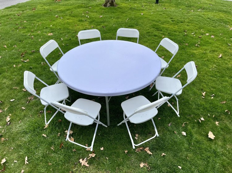 Tent, Tables, Chairs