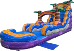 18ft Tiki Plunge Single Extended Lane Waterslide